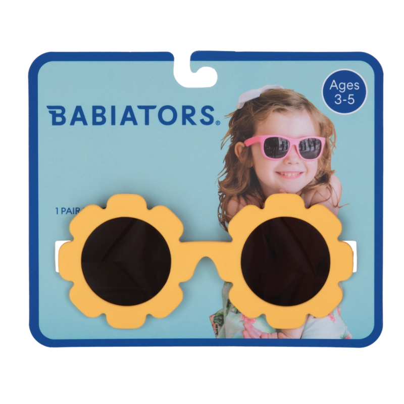 Babiators Babiators Yellow Flower Kids UV Sunglasses | Hangtag