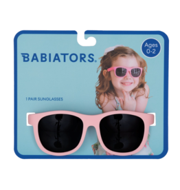 Babiators Babiators Light Pink Wayfarer Kids UV Sunglasses | Hangtag