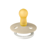 BIBS BIBS Natural Rubber Round Pacifier 2-pack | Vanilla GLOW | Vanilla GLOW