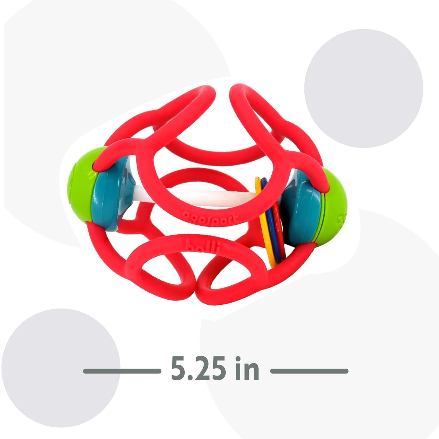 Ogobolli Ogobolli Silicone Sensory Teether Rattle Ball