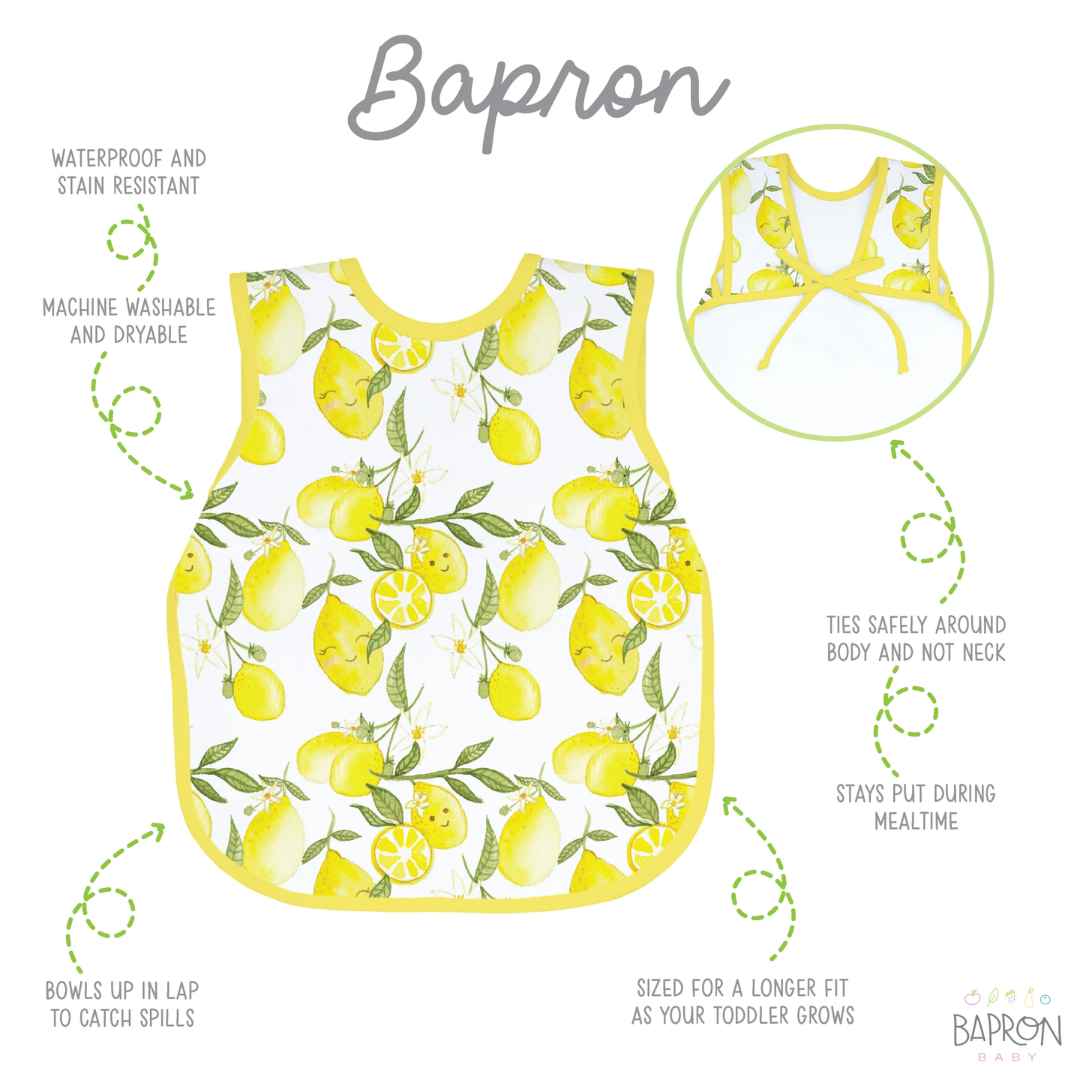 BapronBaby Bapron Bib Apron | Toddler (6m-3T) fresh lemon