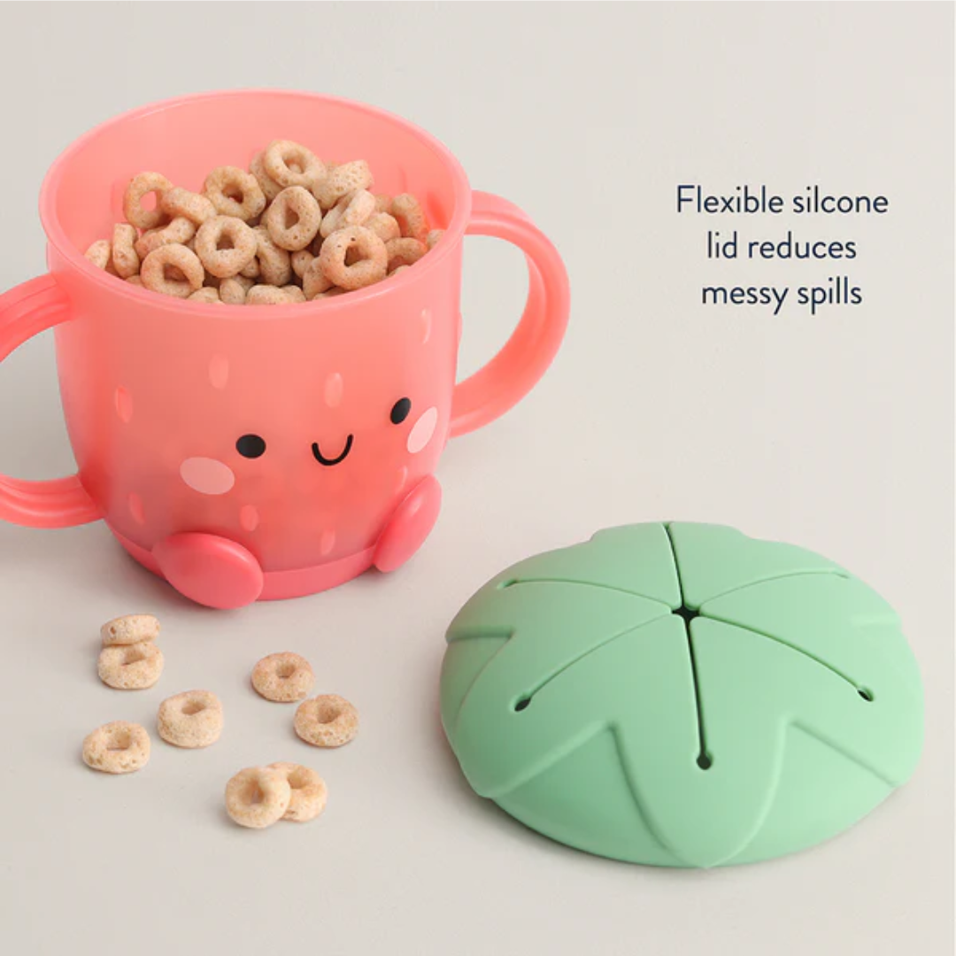 Itzy Ritzy Itzy Strawberry Snack Cup with Silicone Lid