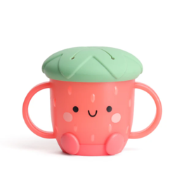 Itzy Ritzy Itzy Strawberry Snack Cup with Silicone Lid