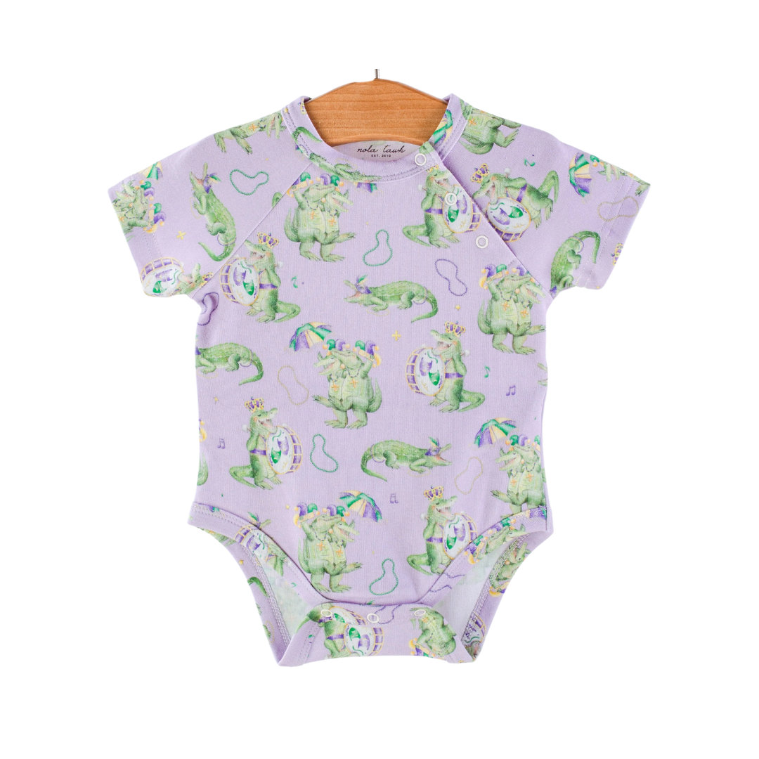 Nola Tawk Gator Gras Organic Cotton Onesie