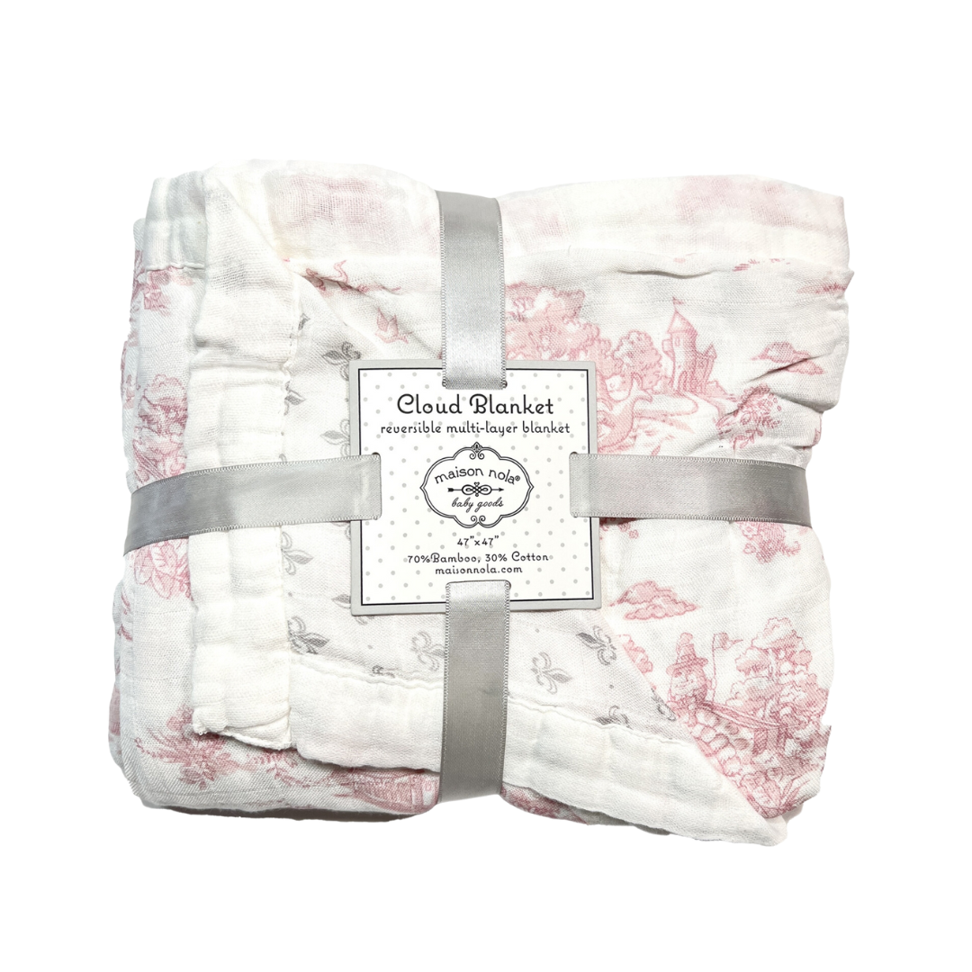 Maison Nola Storyland Toile Reversible Bamboo Cloud Blanket