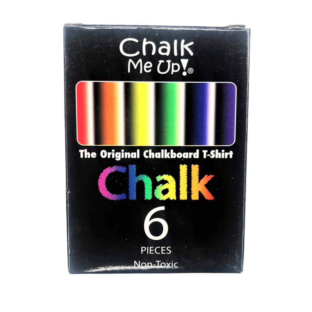 Chalk Me Up Toddler T- Rex Royal Blue Color Your Own Chalkboard T Shirt | with 6 Pack Chalk
