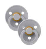 BIBS BIBS Original Natural Rubber Round Pacifier (2 Pack) | Cloud | Cloud