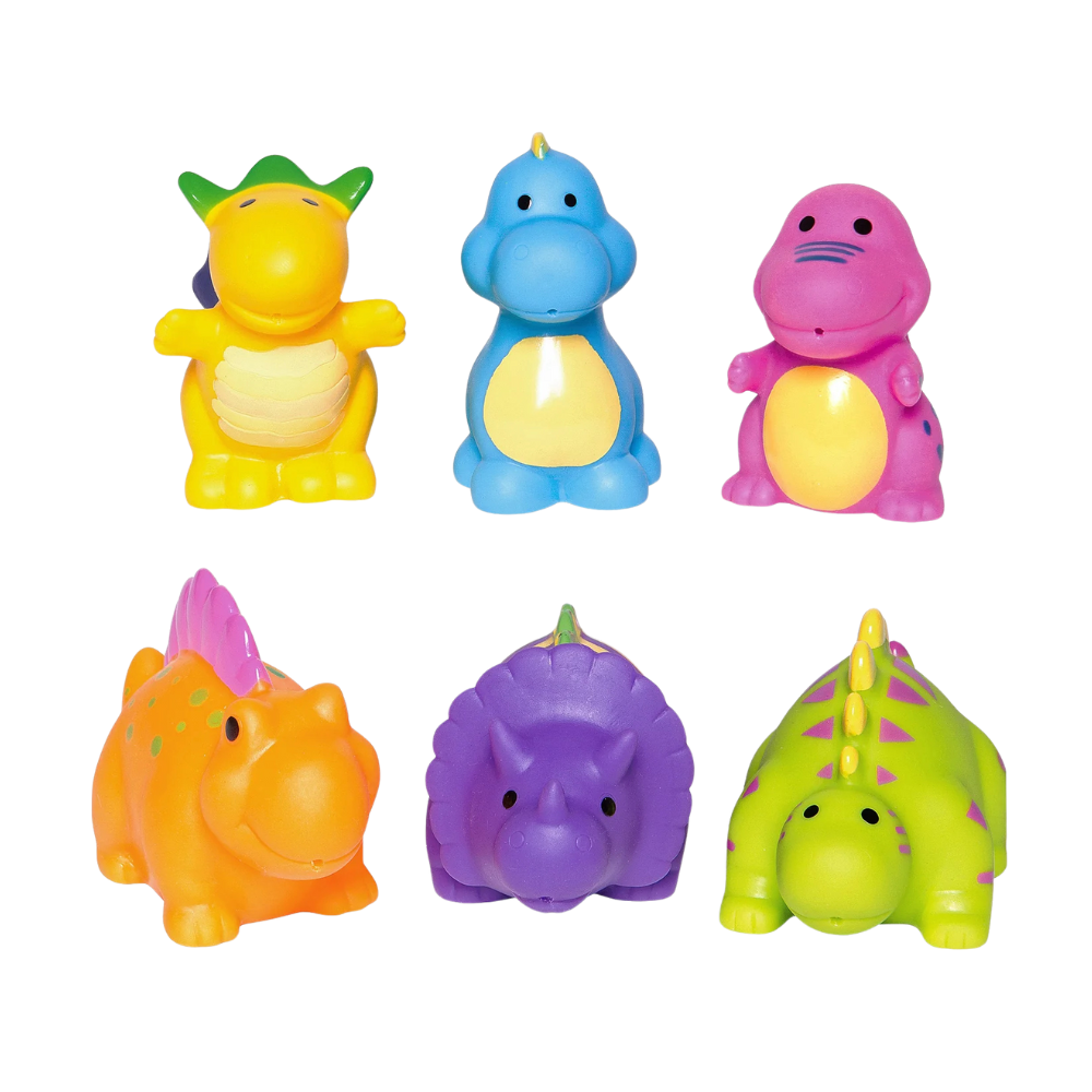 Elegant Baby Dinosaur Party Squirtie Bath Toys