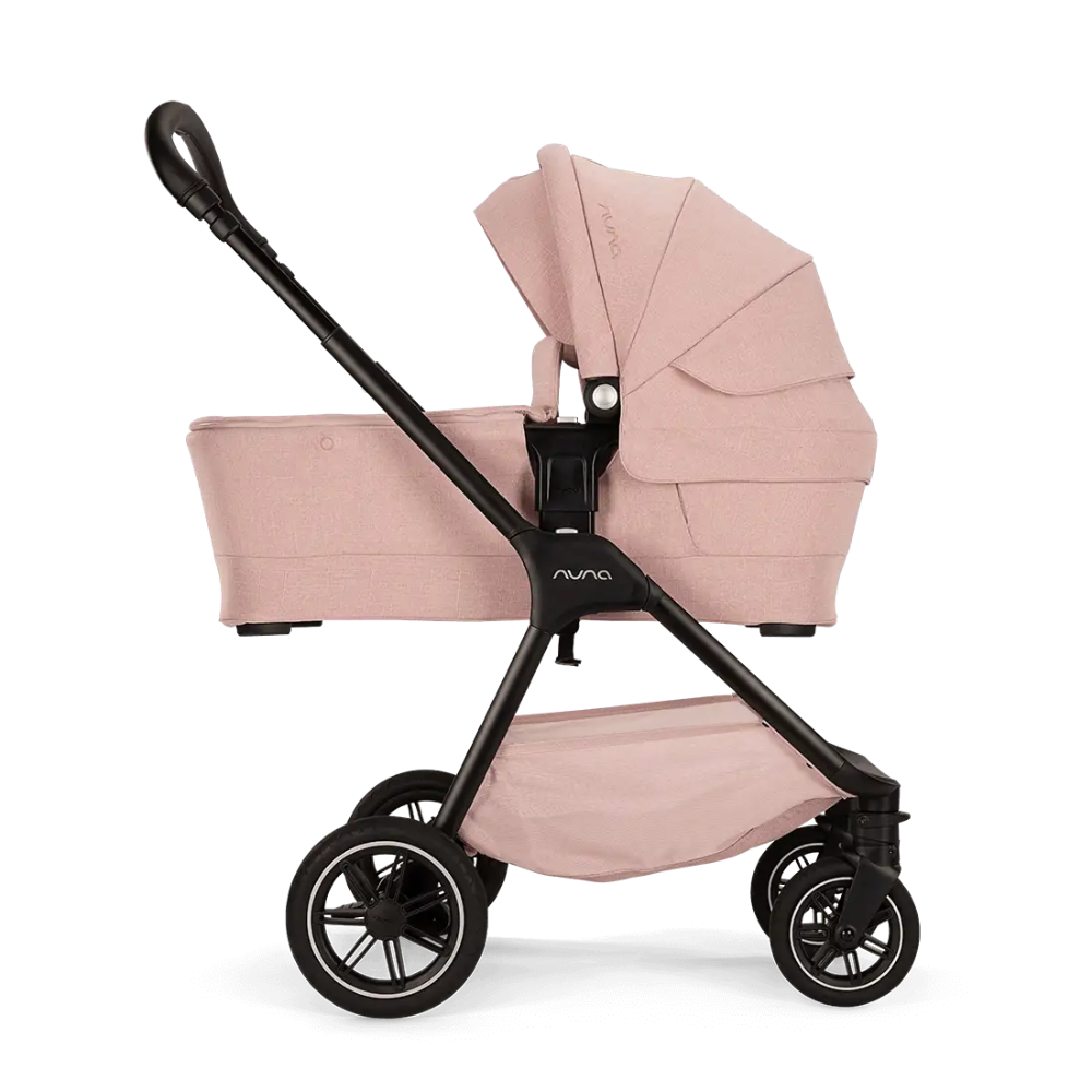 Nuna NUNA Triv Next Stroller + Pipa Aire RX Car Seat + RELX Base + Lytl Bassinet Travel System Bundle | Thistle