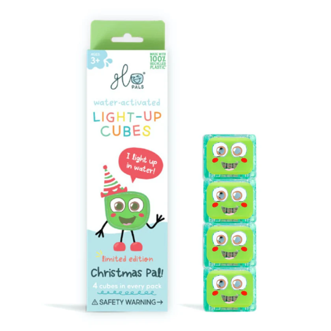 Glo Pals Glo Pals Light-Up Sensory Cubes 4 pack | Christmas