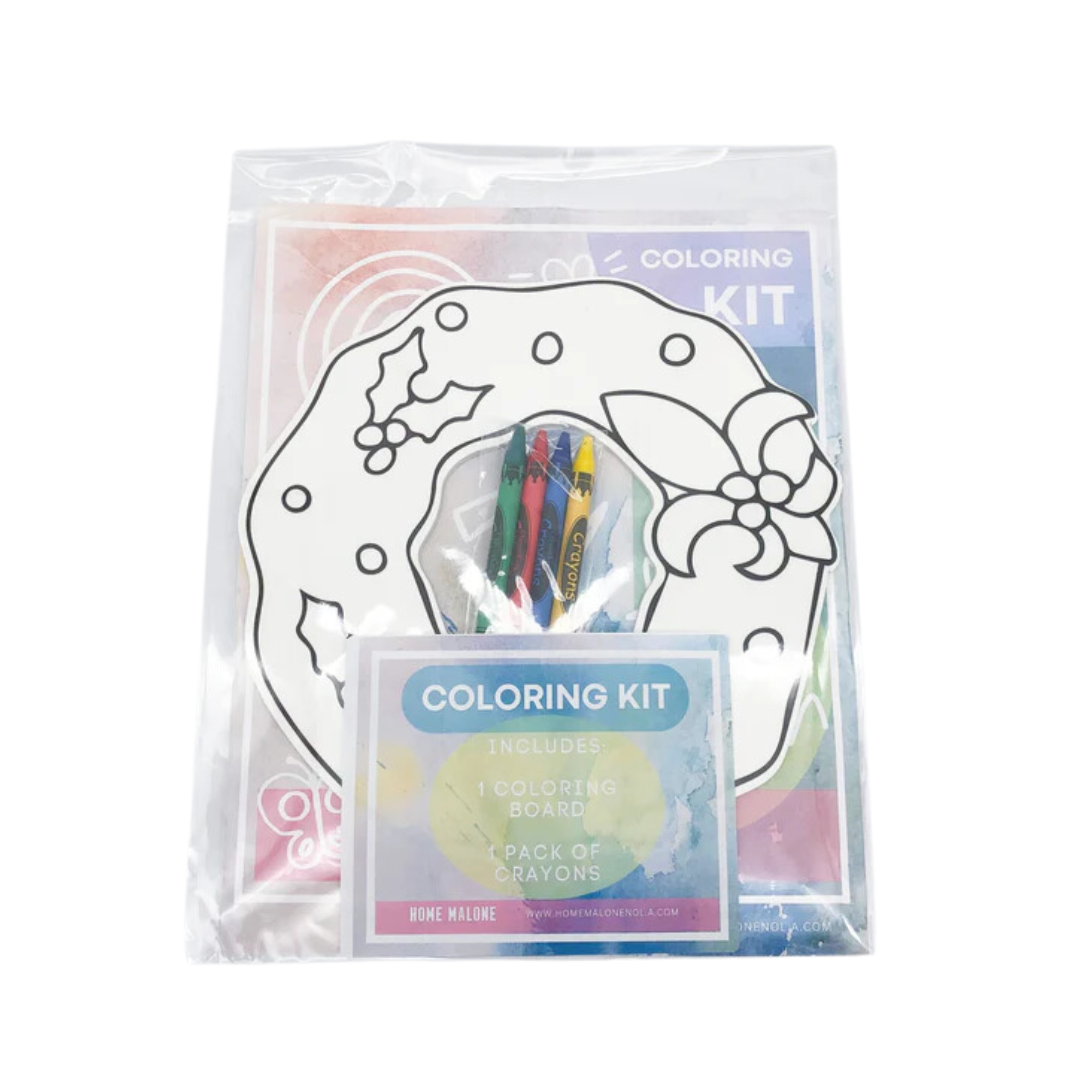 Home Malone Christmas Wreath Coloring Kit