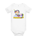 Little Hometown Mardi Gras Unicorn Cotton Onesie