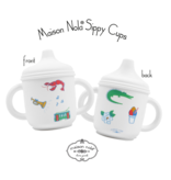 Maison Nola NOLA Foodie Deluxe Gift Bundle| Silicone Sippy Cup | Suction Bowl | Bucket Bib