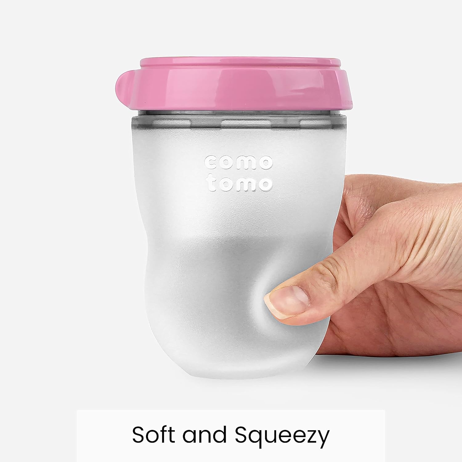 Comotomo Comotomo Baby Bottle (2-Pack) Pink 5 oz