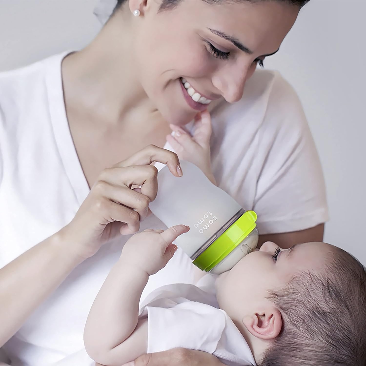 Comotomo Comotomo Baby Bottle (2-Pack) Green 5oz