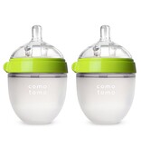 Comotomo Comotomo Baby Bottle (2-Pack) Green 5oz