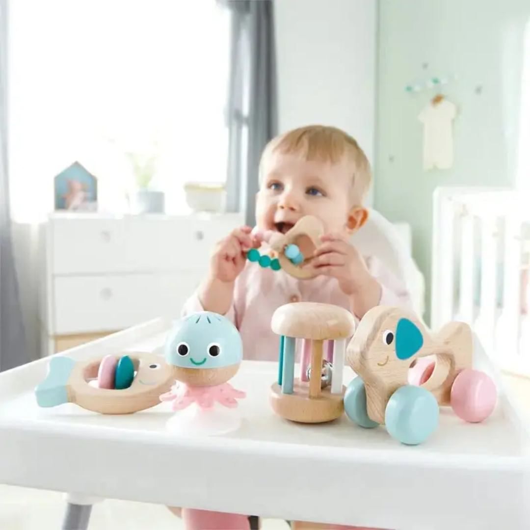 Hape Hape Multi-Stage Sensory Rattle and Teether Gift Set