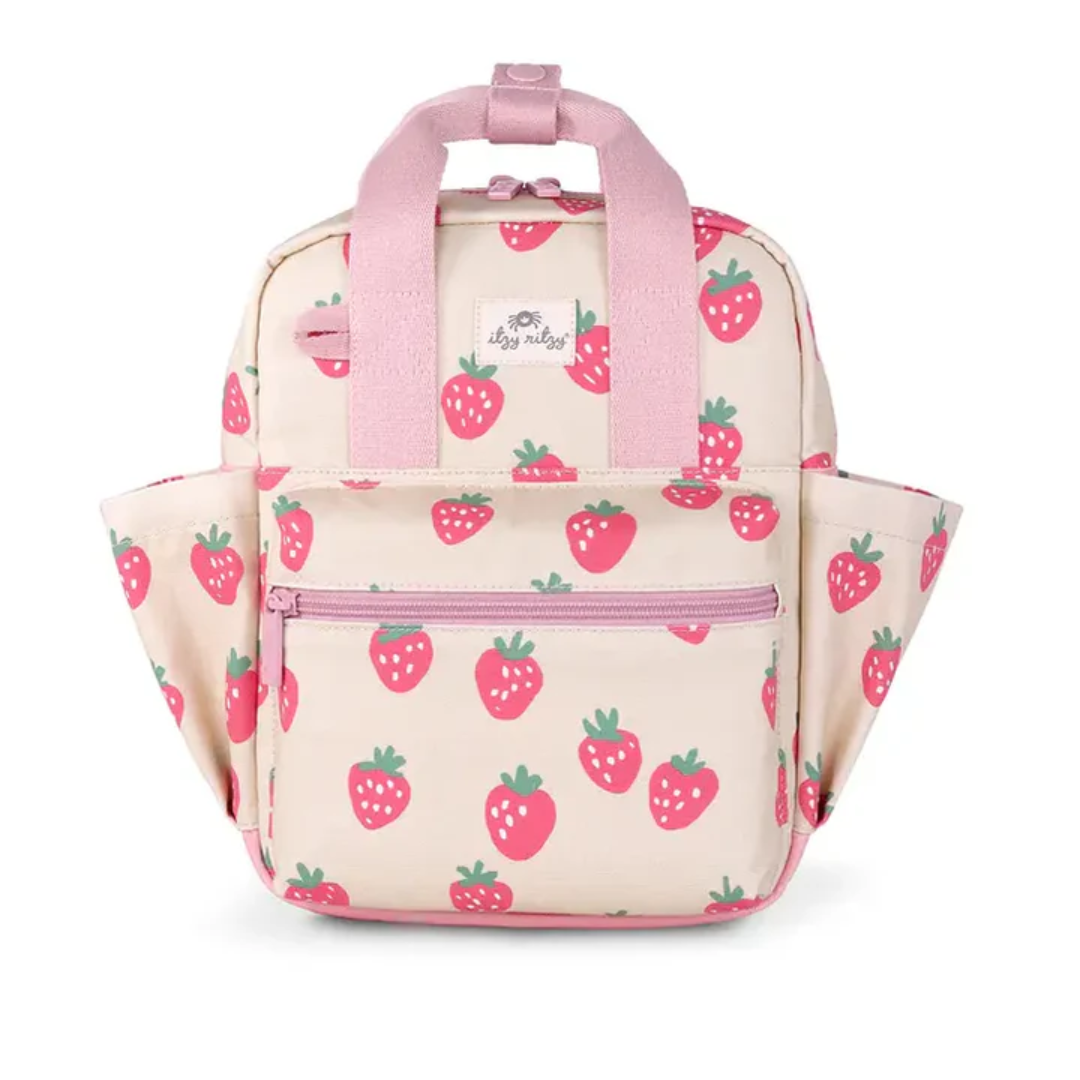 Itzy Ritzy Itzy Bitzy Backpack | Strawberries and Cream