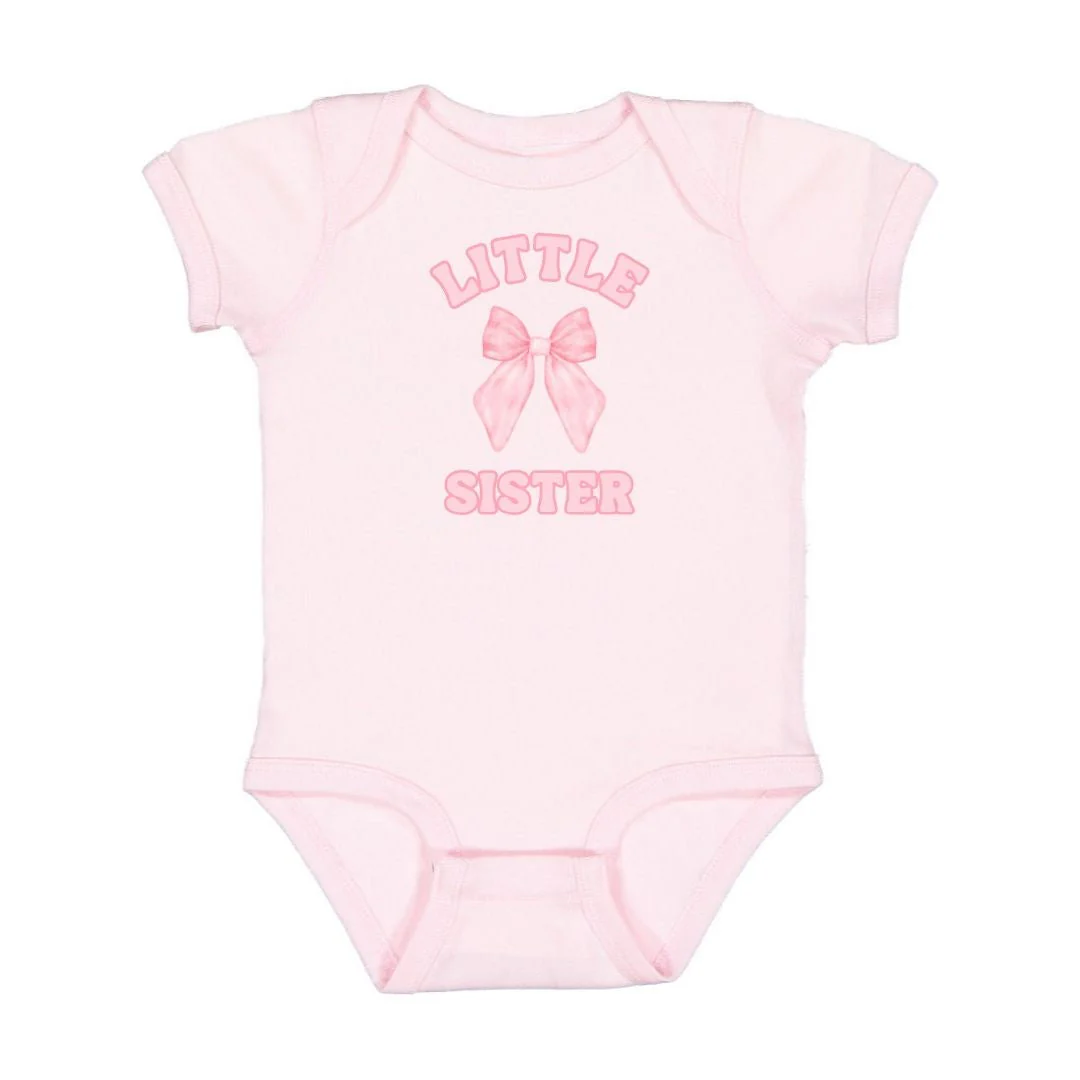 Sweet Wink Little Sister Bow Short Sleeve Bodysuit