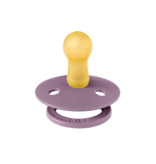 BIBS BIBS Original Natural Rubber Round Pacifier (2 Pack) | Fossil Grey | Mauve