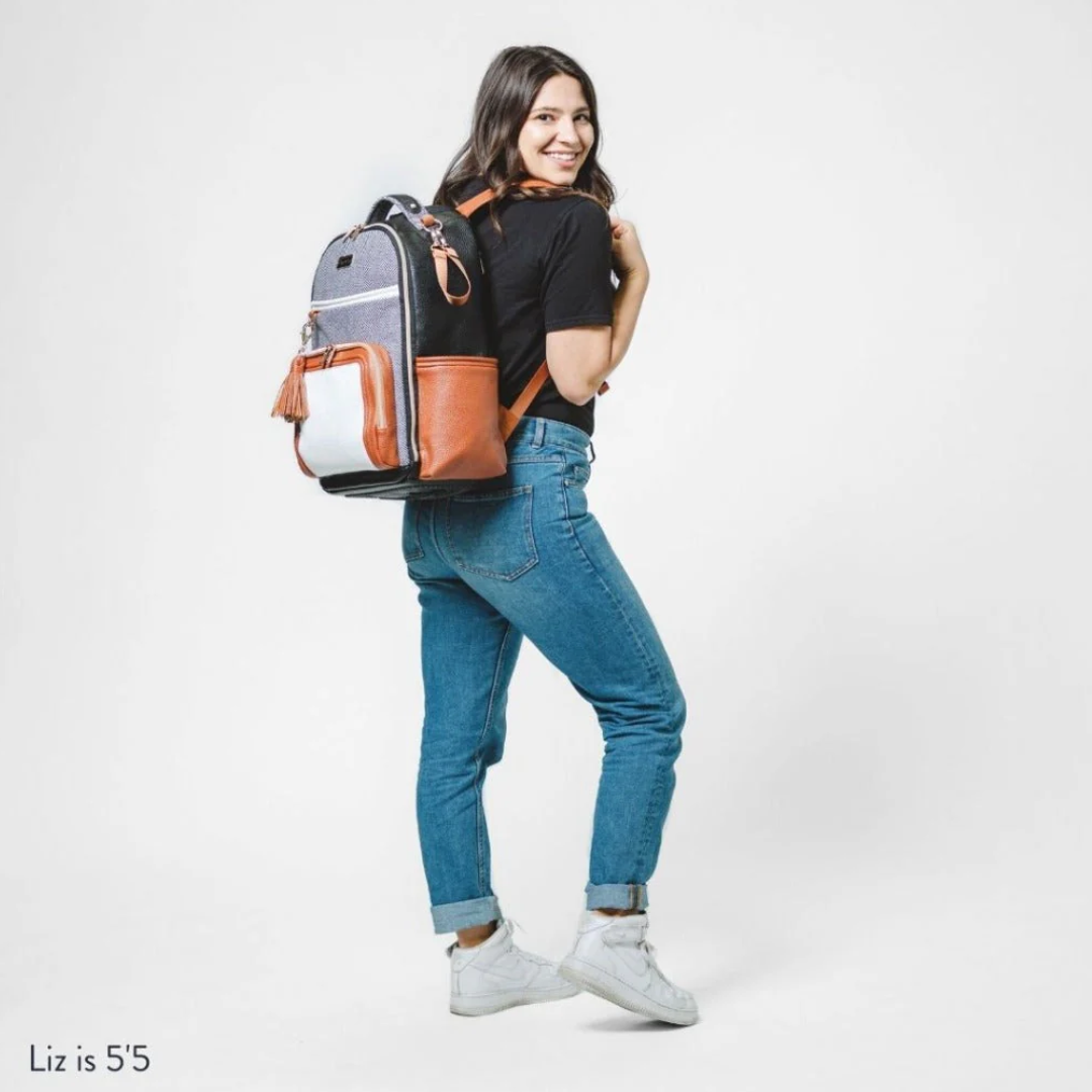 Itzy Ritzy Itzy Ritzy Boss Plus Backpack Diaper Bag | Coffee and Cream