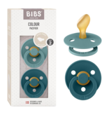 BIBS BIBS  Anatomical Natural Rubber Pacifier (2 Pack) | Island Sea | Forest Lake