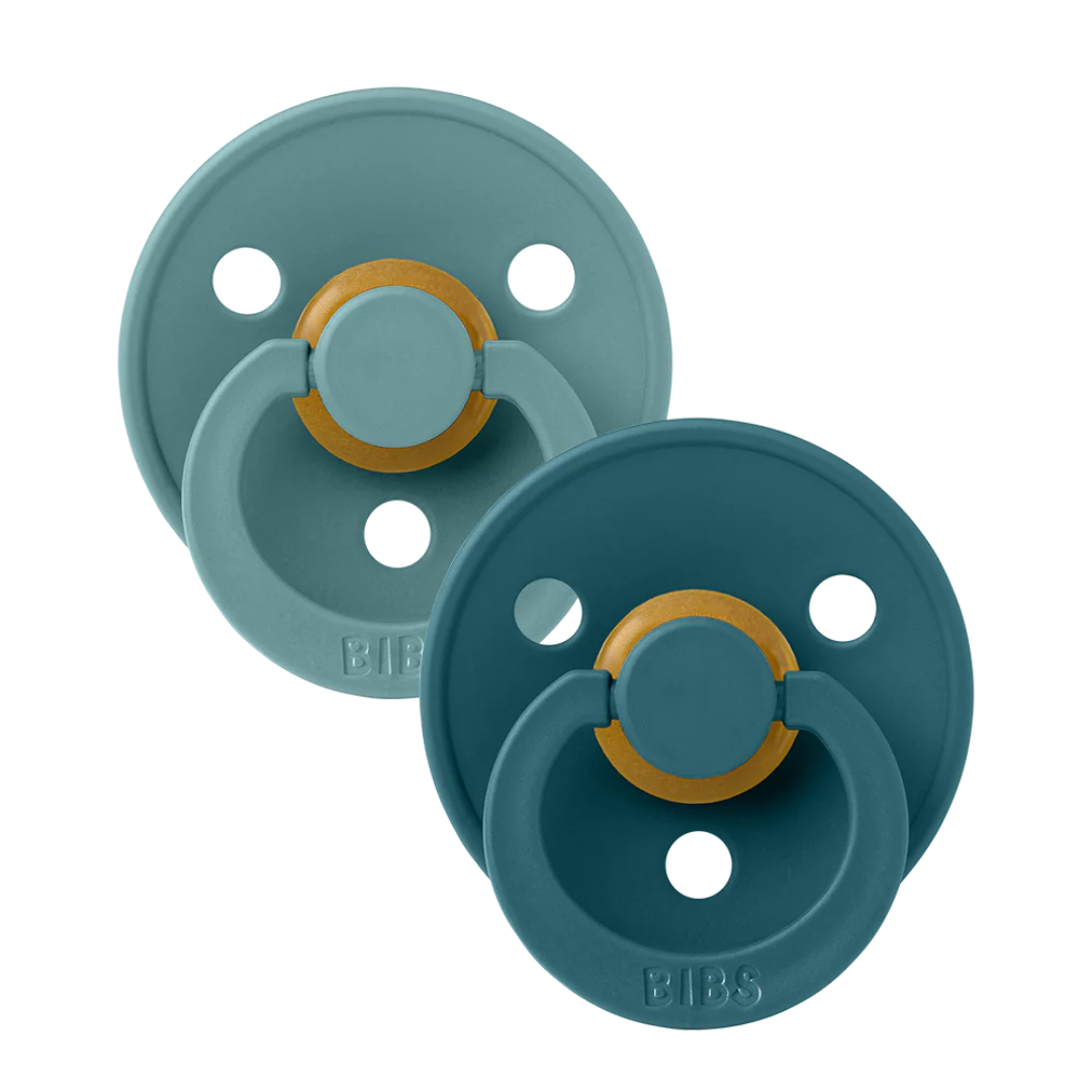 BIBS BIBS  Anatomical Natural Rubber Pacifier (2 Pack) | Island Sea | Forest Lake