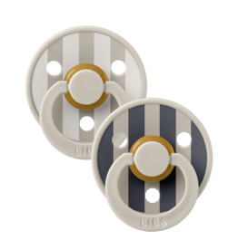 BIBS BIBS Studio Color Round Natural Rubber Pacifier (2 Pack) | Sand Mix