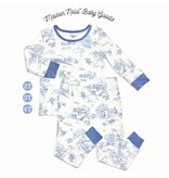 Maison Nola Storyland Toile Bamboo Toddler Pajama Set | Blue