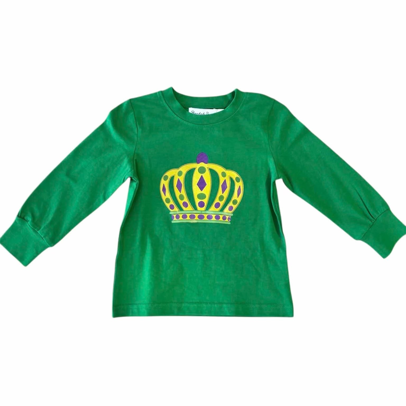 Blended Spirit Clothing Line Long Sleeve Mardi Gras Crown Tee