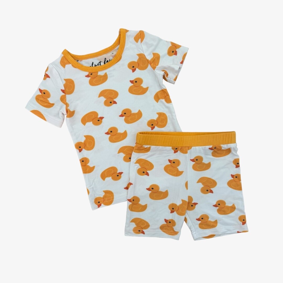 Velvet Fawn Bamboo Pajama Set | Duckies