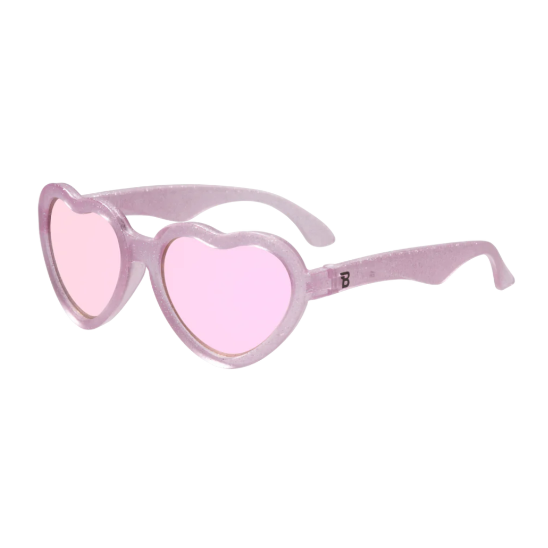 Babiators Original Hearts: Sparkle Squad | Lavender Mirrored Lens 6+ years