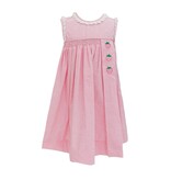 Krewe Kids Strawberry Eyelet Smocked Dress