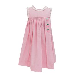 Krewe Kids Strawberry Eyelet Smocked Dress
