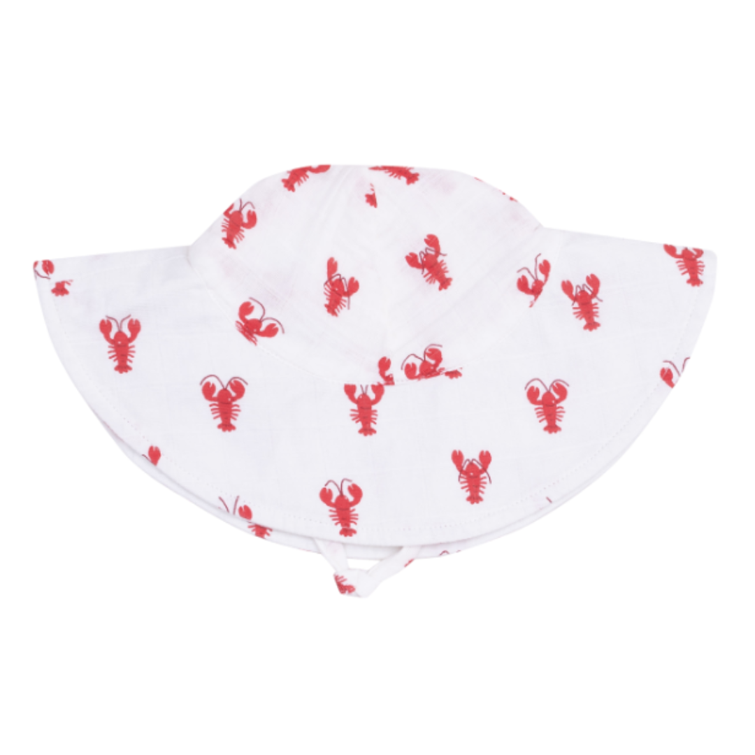 Angel Dear Crawfish Muslin Wide Brim Sunhat