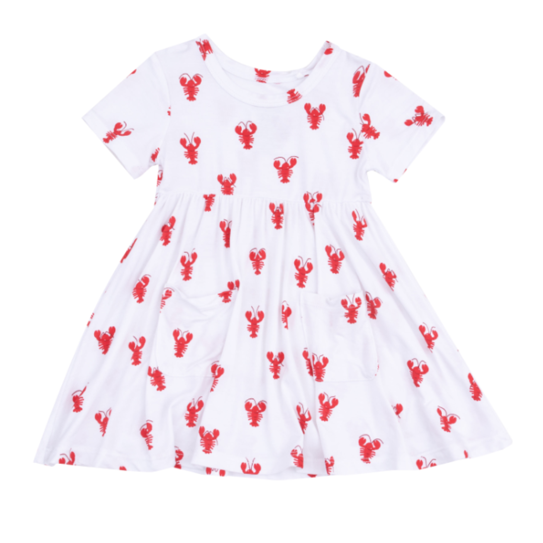Angel Dear Crawfish Bamboo S/S Twirly Dress