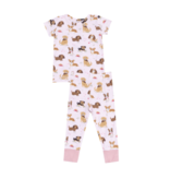 Angel Dear Best Friend Dogs Pink S/S Loungewear Set
