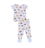 Angel Dear Best Friend Dogs Blue S/S Loungewear Set