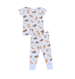 Angel Dear Best Friend Dogs Blue S/S Loungewear Set