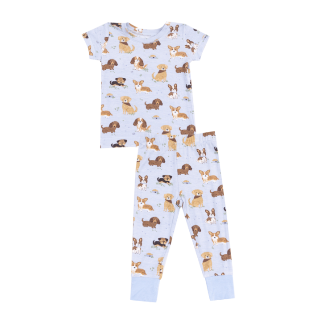 Angel Dear Best Friend Dogs Blue S/S Loungewear Set