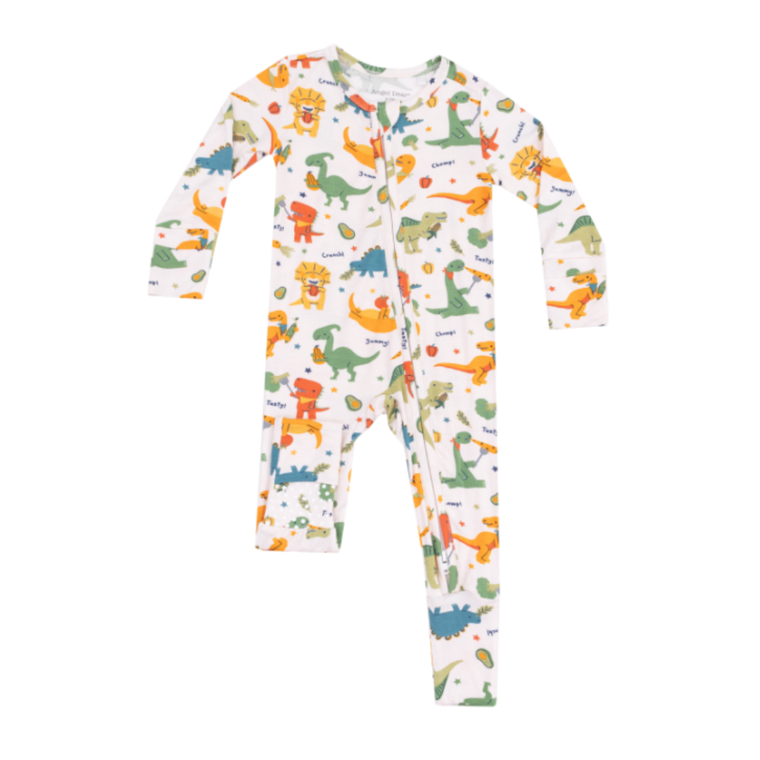 Angel Dear Veggie Dinos 2 Way Zipper Romper