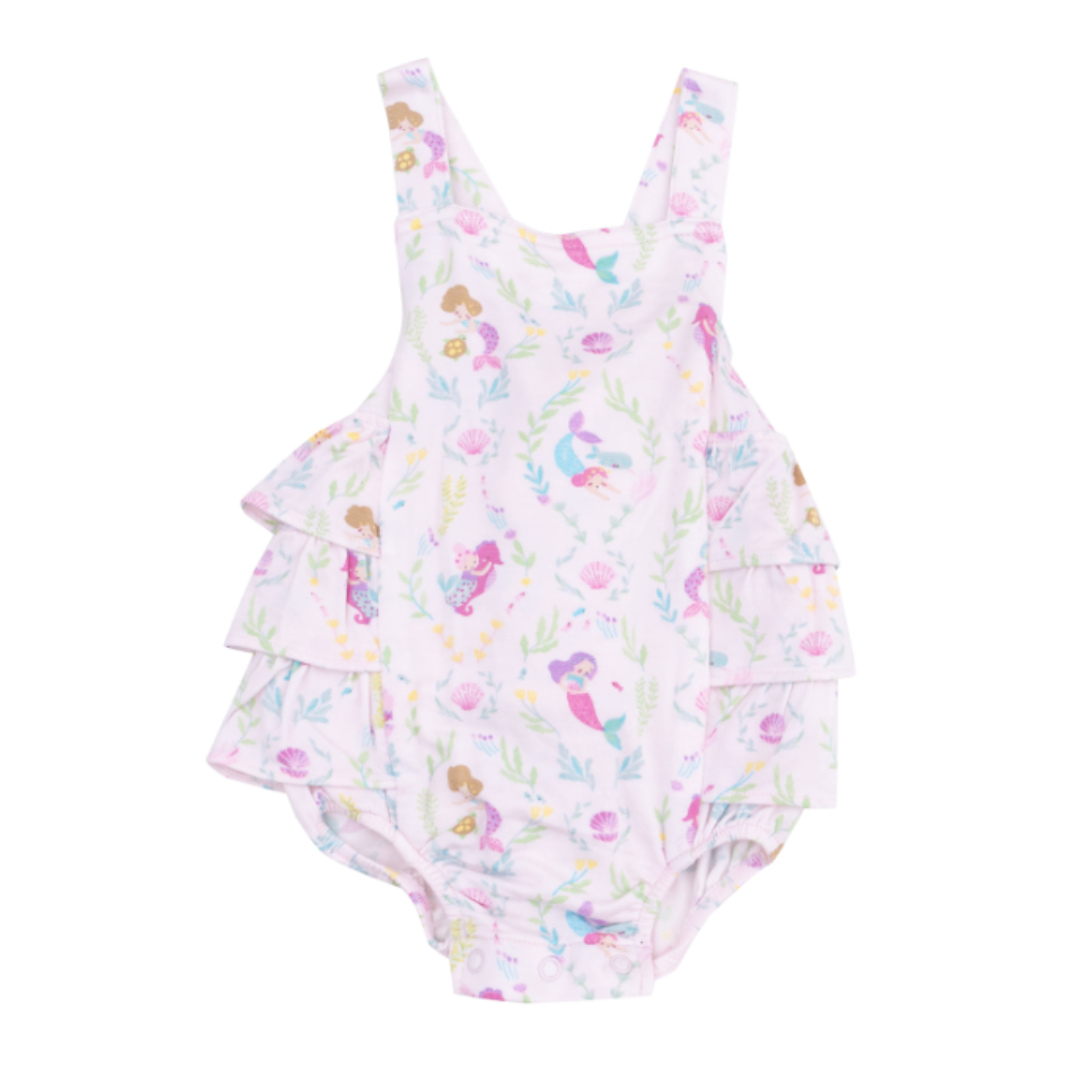 Angel Dear Mermaids Ruffle Sunsuit