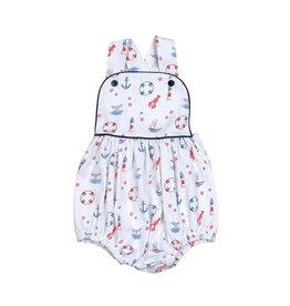 Baby Loren Ahoy Sailor Pima Sun Bubble - Blue