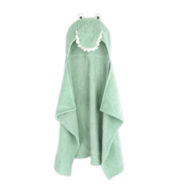 Mon Ami Green Alligator Hooded Towel