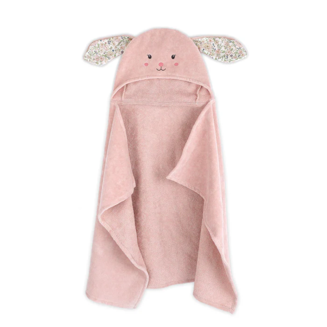 Mon Ami Pink Faith Bunny Hooded Towel