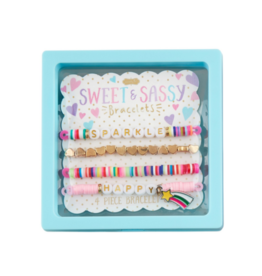 Mud Pie Happy Beaded Bracelets