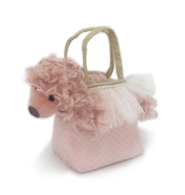 Mon Ami Pink Poodle Plush Toy in Purse | Paris