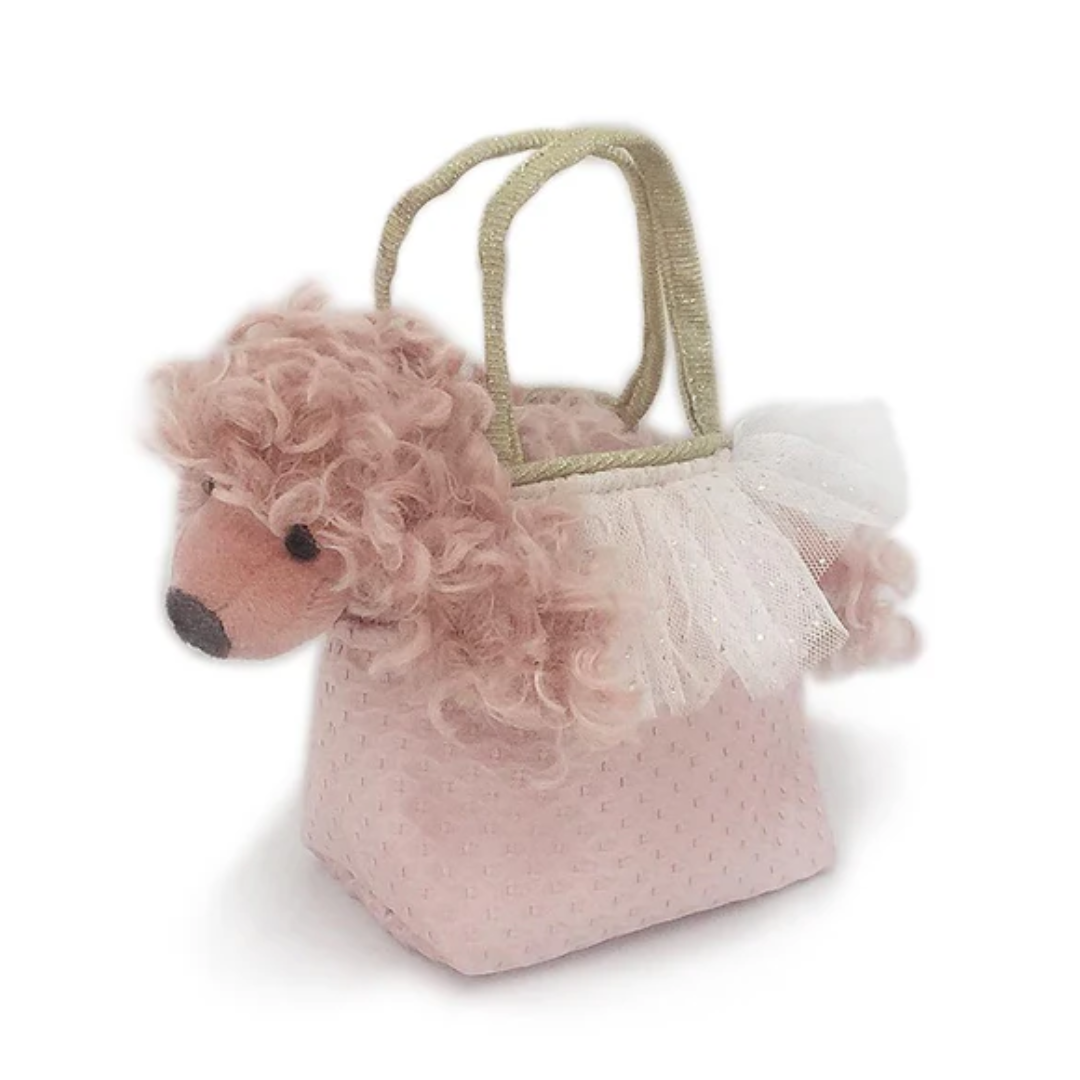 Mon Ami Pink Poodle Plush Toy in Purse | Paris