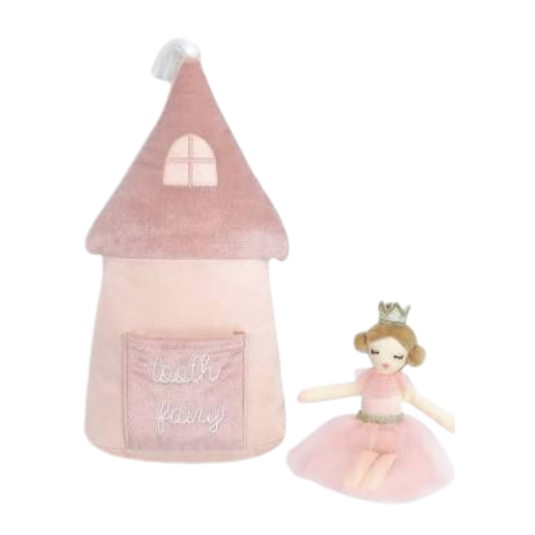 Mon Ami Princess Castle Tooth Fairy Pillow Set