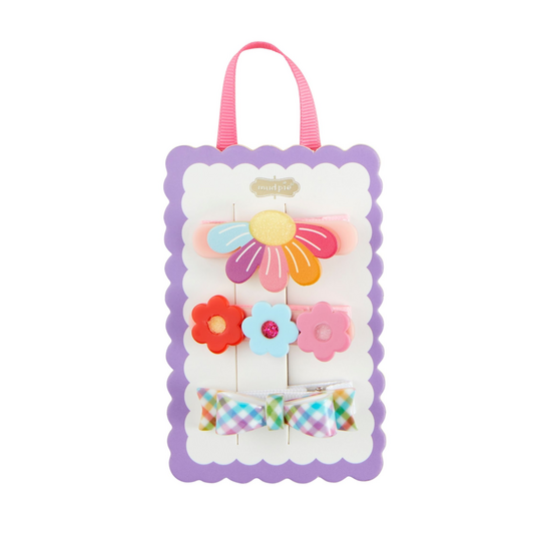 Mud Pie Flower Spring Hairclips